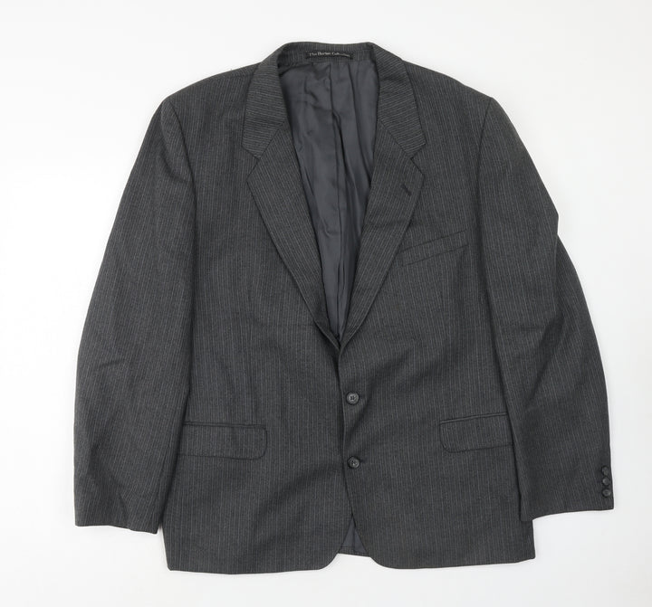 The Burton Collection Mens Grey Wool Jacket Suit Jacket Size 44 Regular