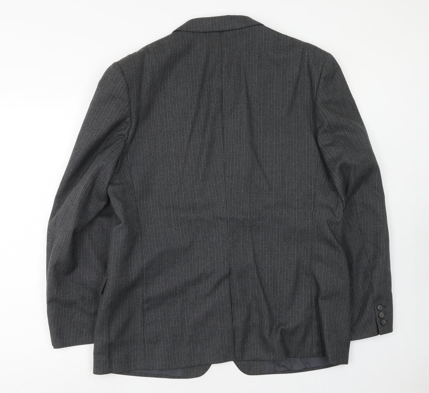 The Burton Collection Mens Grey Wool Jacket Suit Jacket Size 44 Regular