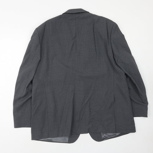 FABRIZIO GIANNI Mens Grey Wool Jacket Suit Jacket Size 44 Regular