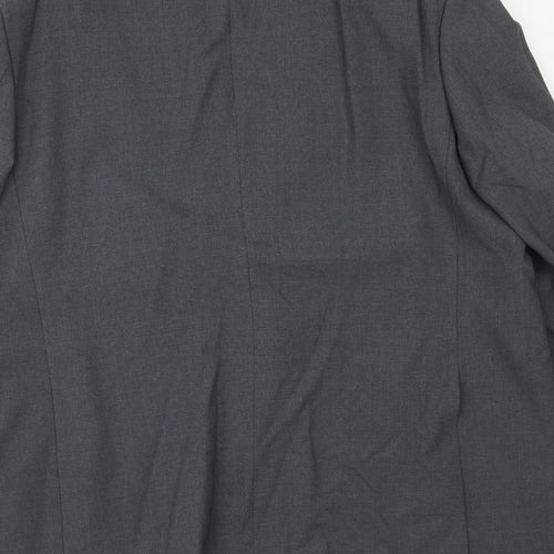 FABRIZIO GIANNI Mens Grey Wool Jacket Suit Jacket Size 44 Regular