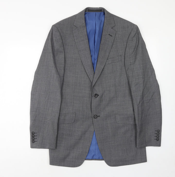 Marks and Spencer Mens Grey Wool Jacket Suit Jacket Size 38 Regular