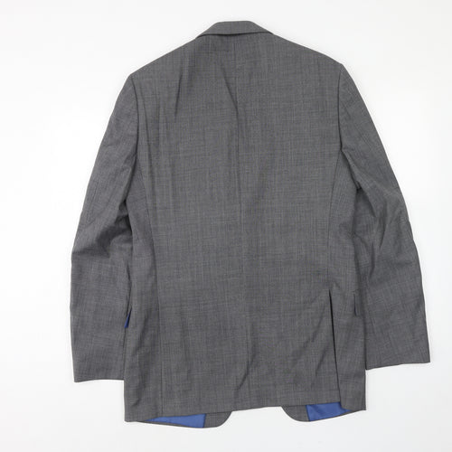 Marks and Spencer Mens Grey Wool Jacket Suit Jacket Size 38 Regular