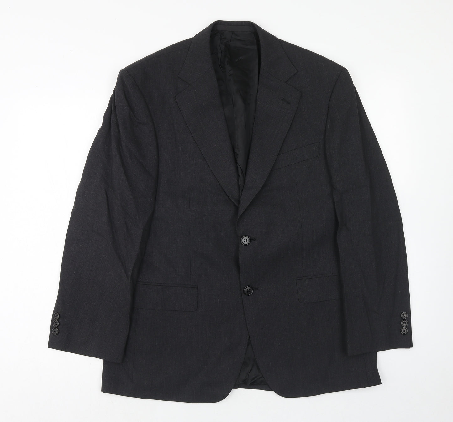 Marks and Spencer Mens Grey Wool Jacket Suit Jacket Size 38 Regular