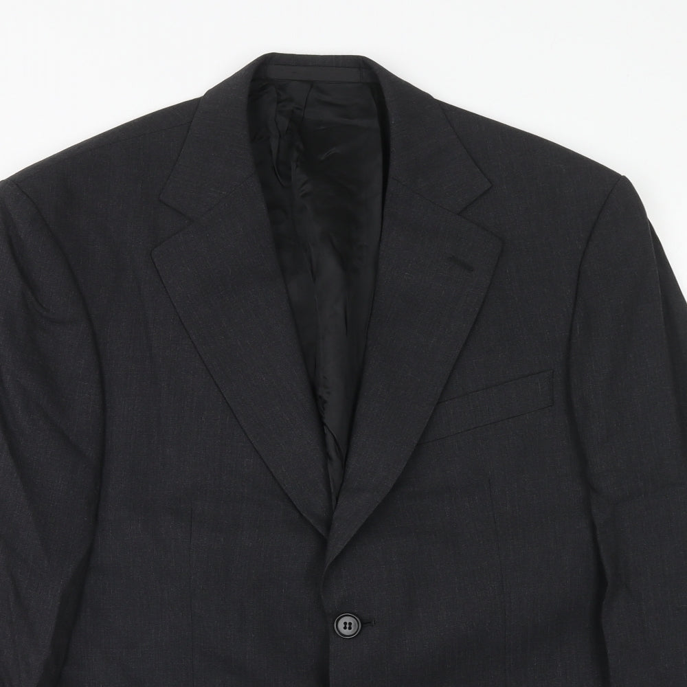 Marks and Spencer Mens Grey Wool Jacket Suit Jacket Size 38 Regular