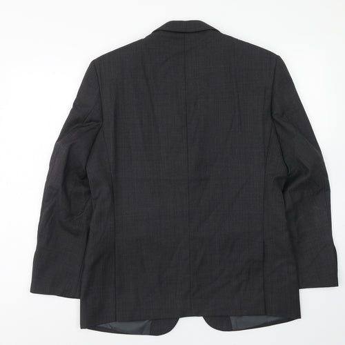 Marks and Spencer Mens Grey Polyester Jacket Suit Jacket Size 40 Regular