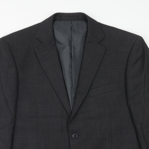 Marks and Spencer Mens Grey Polyester Jacket Suit Jacket Size 40 Regular