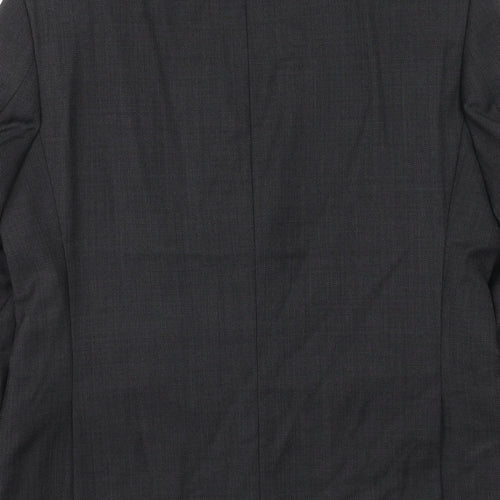 Marks and Spencer Mens Grey Polyester Jacket Suit Jacket Size 40 Regular