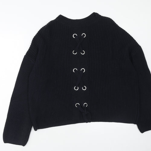 NEXT Womens Blue Round Neck Cotton Pullover Jumper Size 18