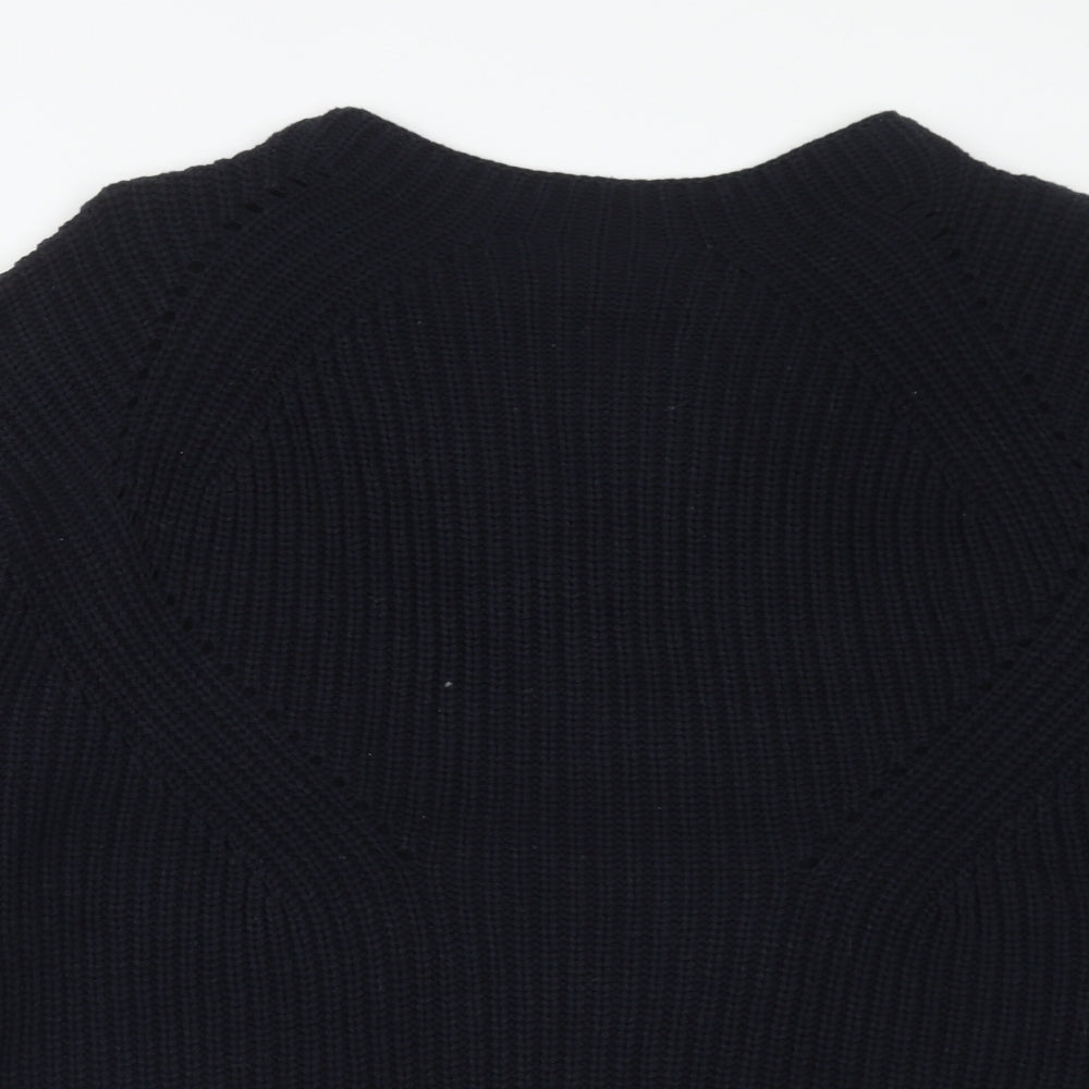 NEXT Womens Blue Round Neck Cotton Pullover Jumper Size 18