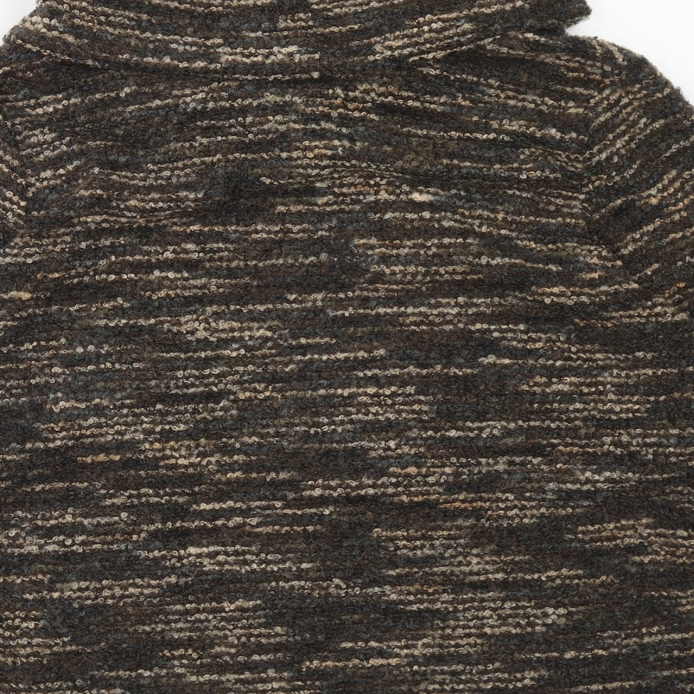 Klass Womens Brown Roll Neck Acrylic Pullover Jumper Size 2XL
