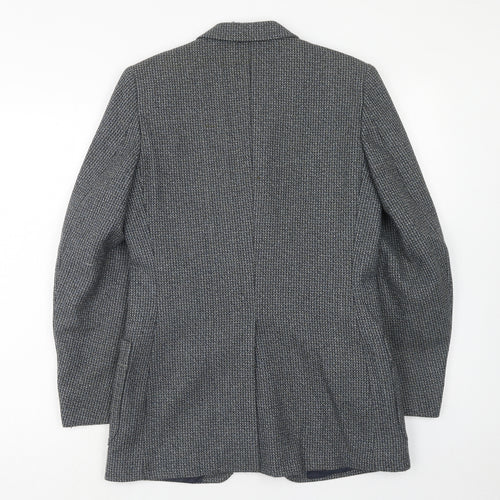 Yorkers Mens Grey Wool Jacket Blazer Size 34 Regular