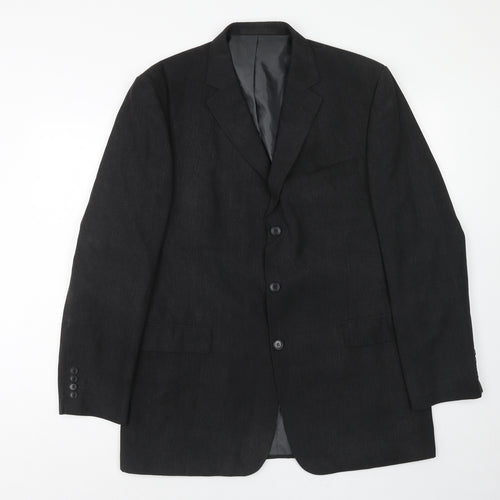 Marks and Spencer Mens Grey Polyester Jacket Suit Jacket Size 42 Regular