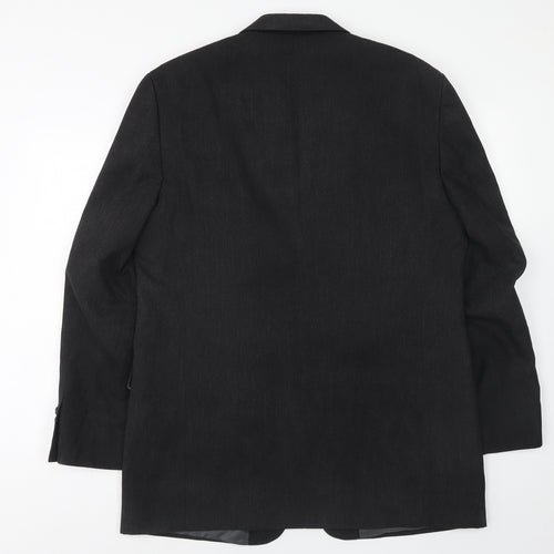 Marks and Spencer Mens Grey Polyester Jacket Suit Jacket Size 42 Regular