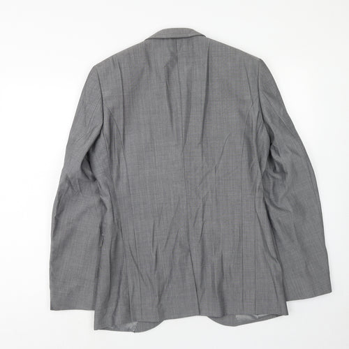 NEXT Mens Grey Wool Jacket Suit Jacket Size 38 Regular