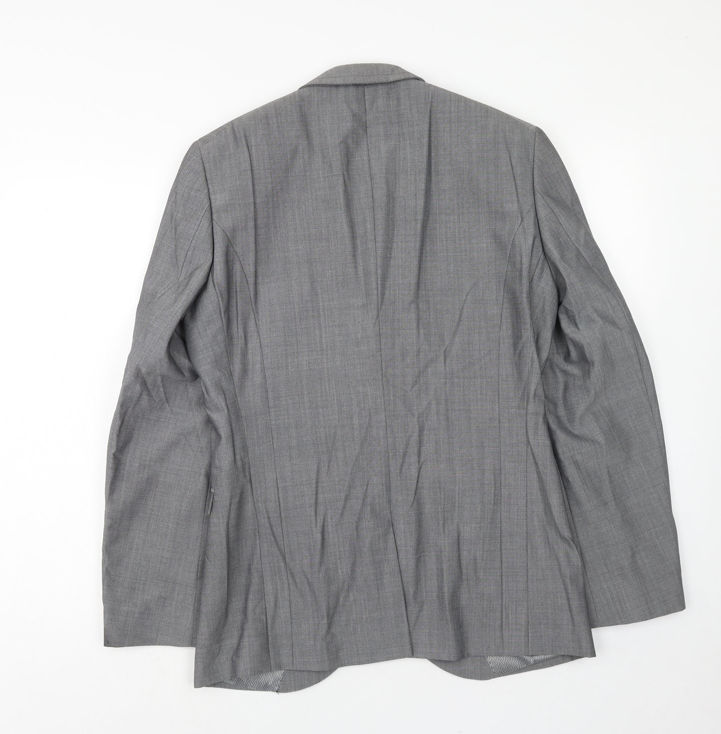 NEXT Mens Grey Wool Jacket Suit Jacket Size 38 Regular