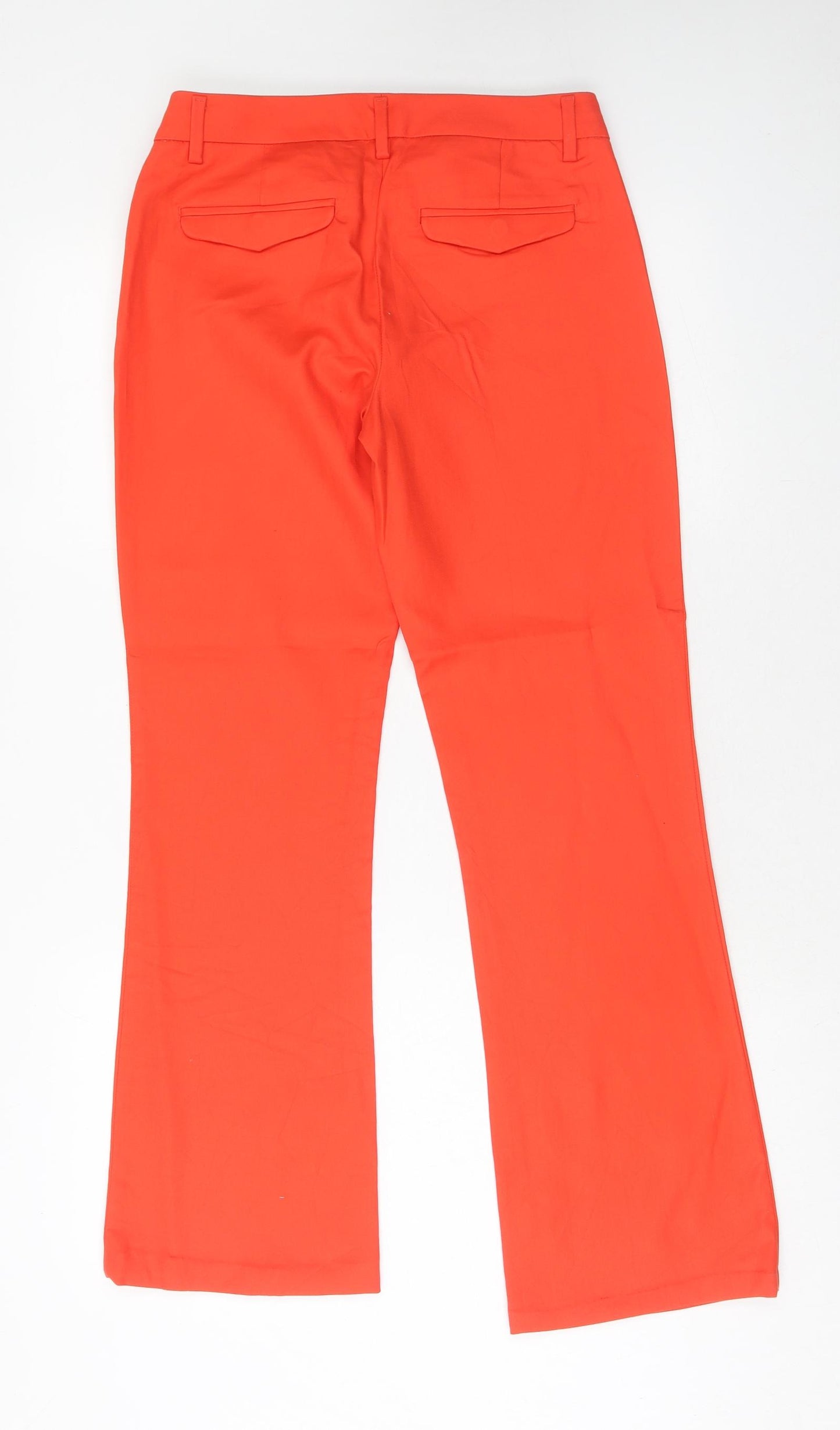 Gap Womens Red Cotton Trousers Size 28 in Regular Hook & Eye