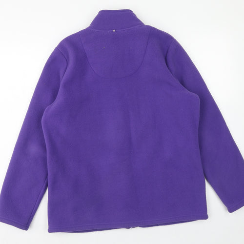 Marks and Spencer Womens Purple Jacket Size 12 Zip