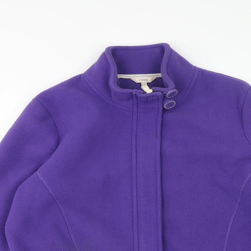 Marks and Spencer Womens Purple Jacket Size 12 Zip