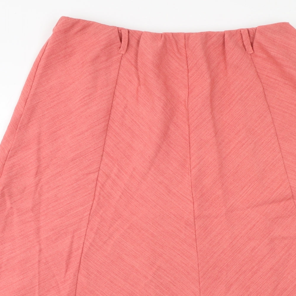 Pinns Womens Pink Polyester A-Line Skirt Size 16
