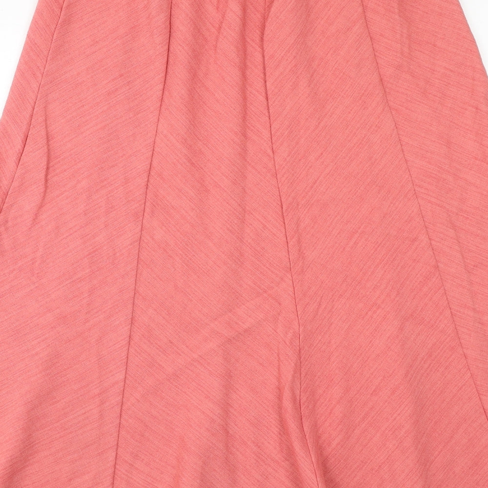 Pinns Womens Pink Polyester A-Line Skirt Size 16