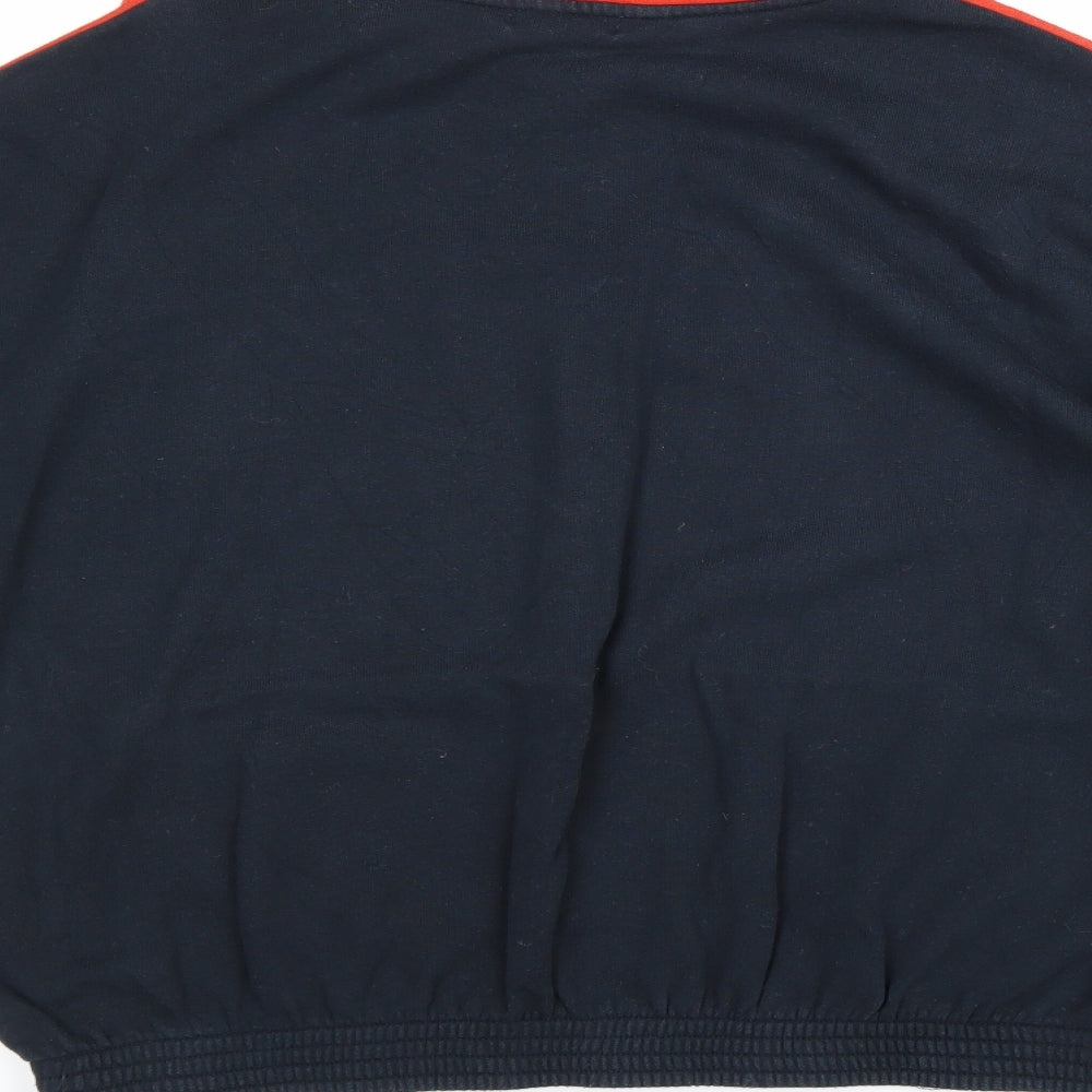Cooperative Mens Black Striped Cotton Pullover Sweatshirt Size M