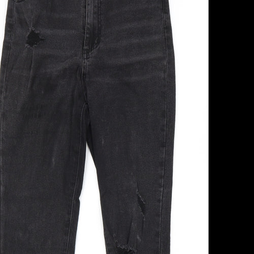 Cotton On Womens Black Cotton Skinny Jeans Size 10 L27 in Regular Zip