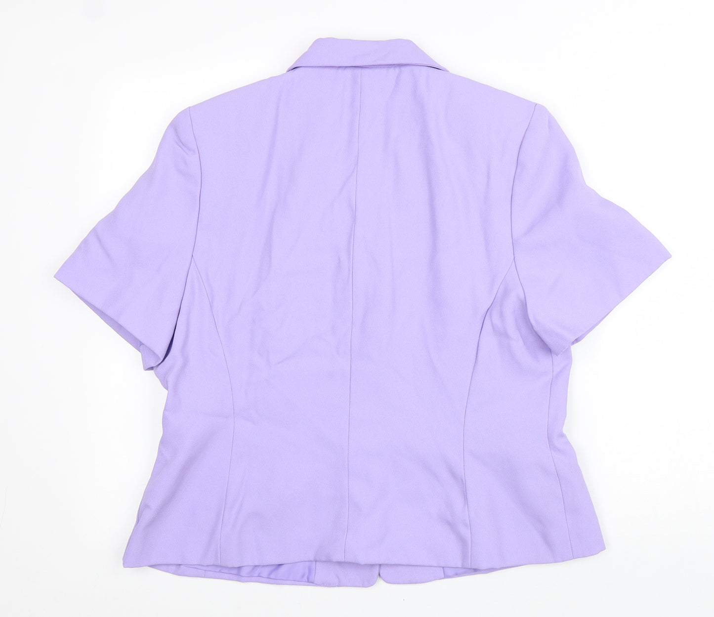 Dorothy Perkins Womens Purple Polyester Jacket Blazer Size 16