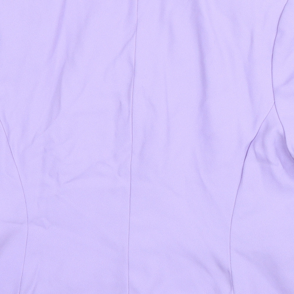 Dorothy Perkins Womens Purple Polyester Jacket Blazer Size 16