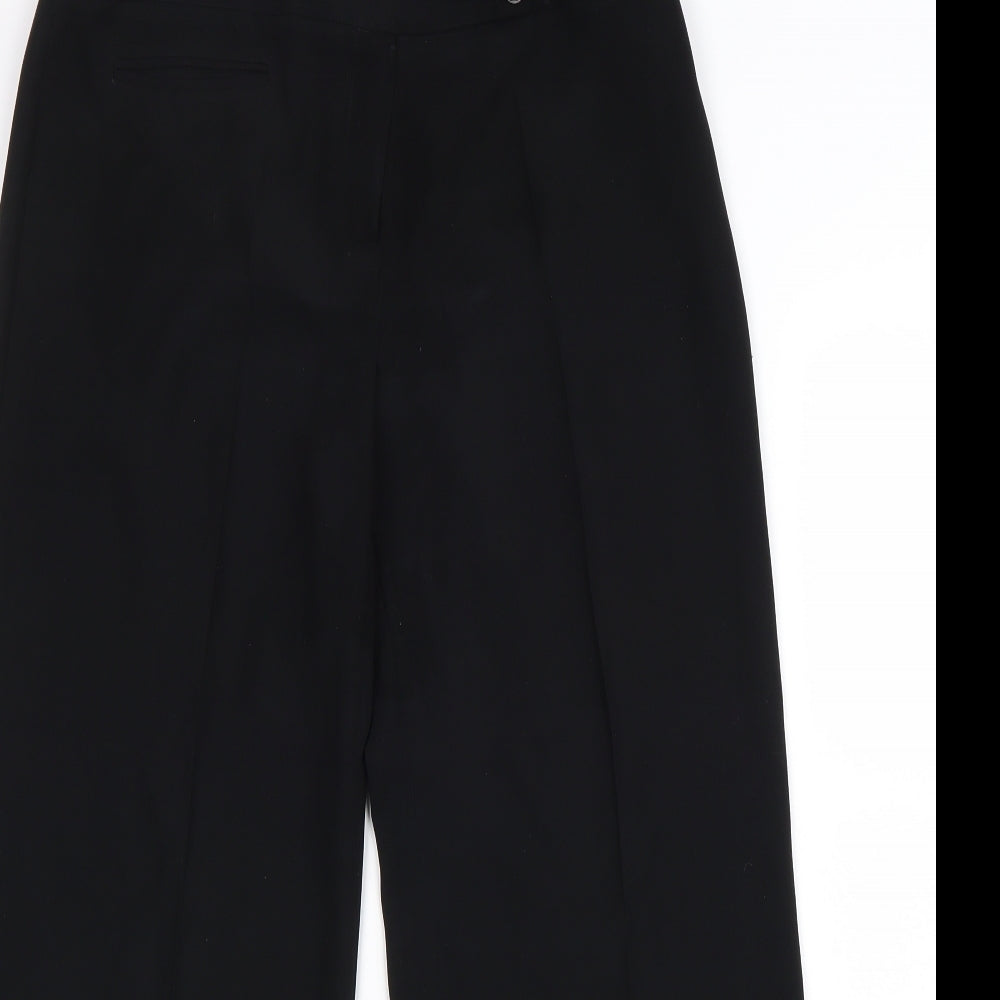 Principles Womens Black Polyester Trousers Size 12 L27 in Regular Zip