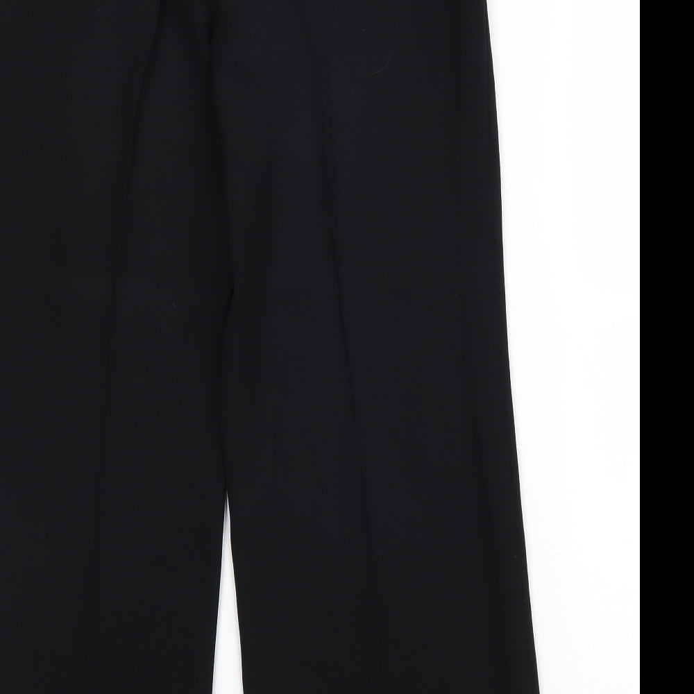 Principles Womens Black Polyester Trousers Size 12 L27 in Regular Zip