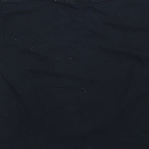 Gildan Boys Blue 100% Cotton Basic T-Shirt Size S Round Neck Pullover