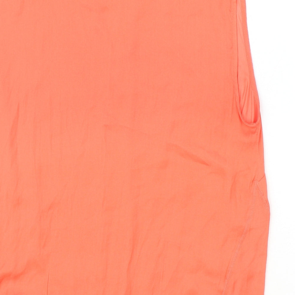 NEXT Womens Pink Polyester Basic T-Shirt Size 16 Round Neck