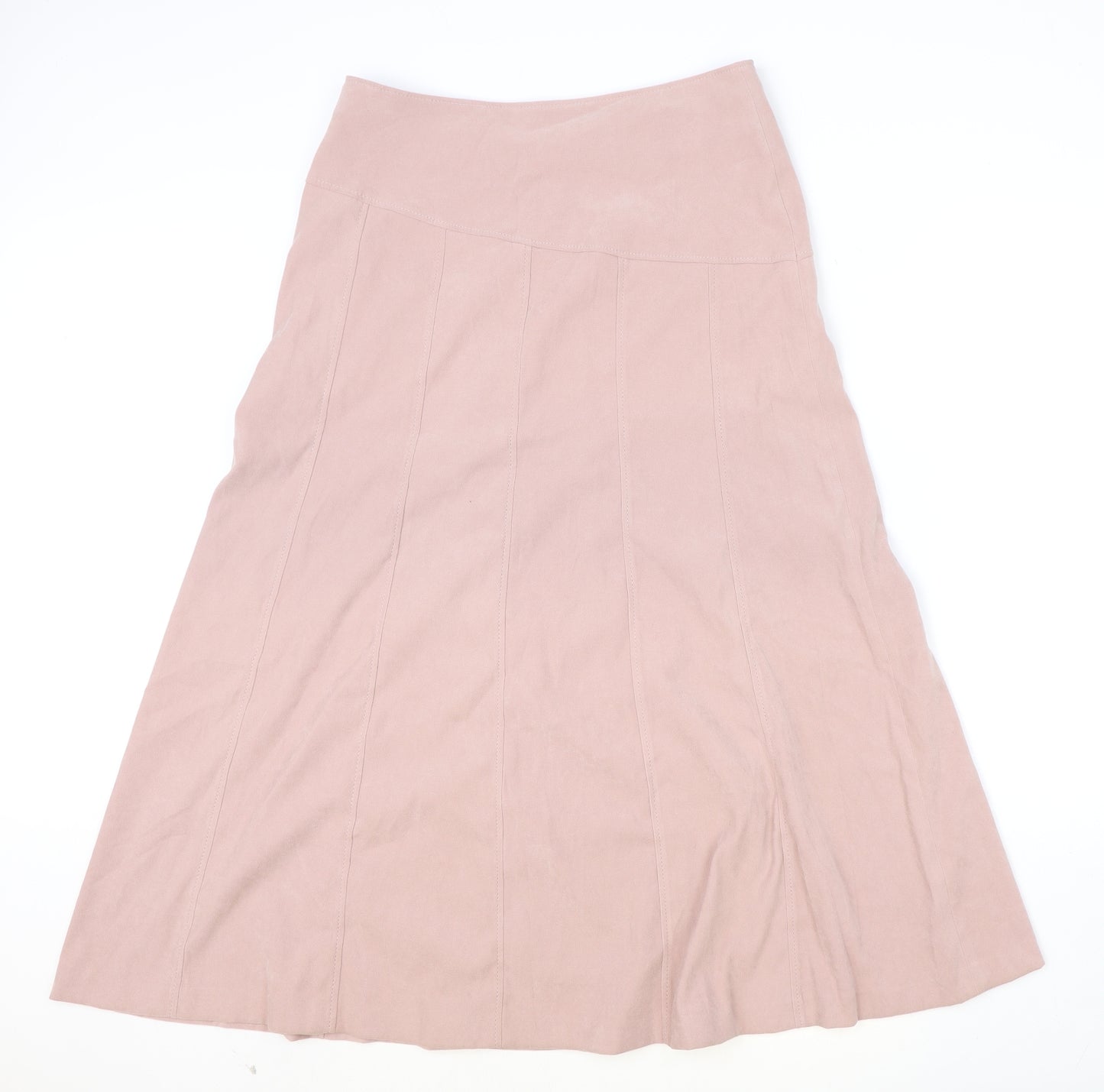 Atmosphere Womens Pink Polyester Swing Skirt Size 10 Zip