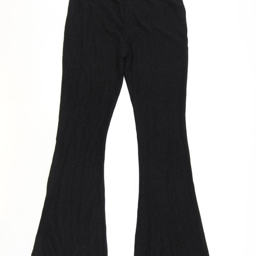 Drole de Copine Womens Black Polyester Jogger Leggings Size S - Flared