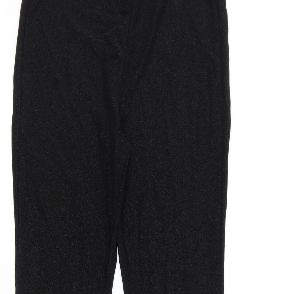 Drole de Copine Womens Black Polyester Jogger Leggings Size S - Flared