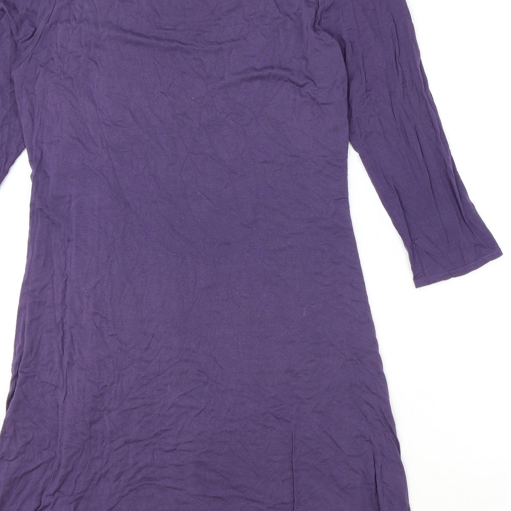 Phase Eight Womens Purple Viscose A-Line Size 18 Scoop Neck Pullover