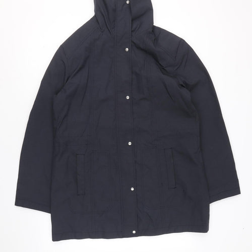 Klass Womens Blue Jacket Size S Zip