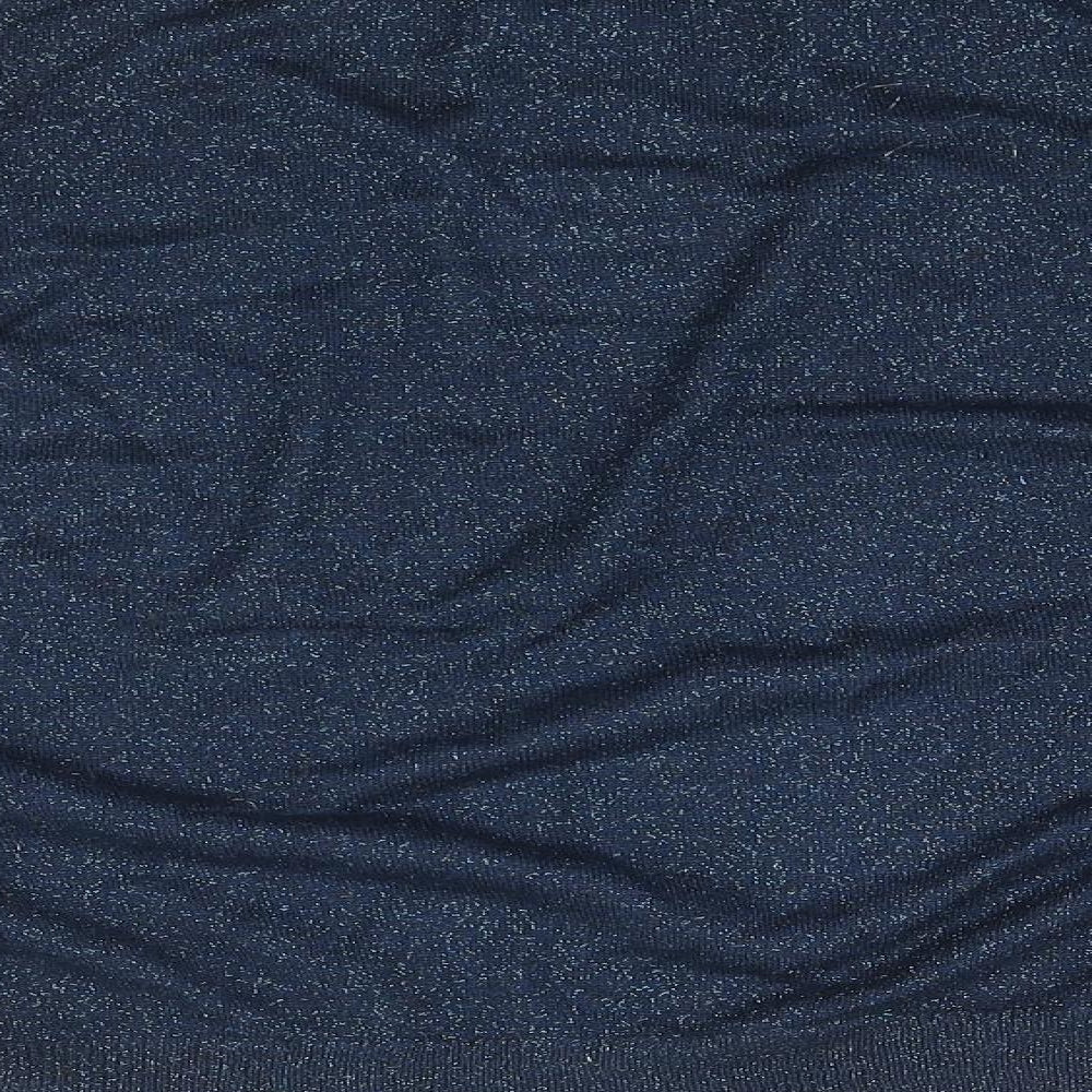 Marks and Spencer Womens Blue V-Neck Viscose Shrug Jumper One Size
