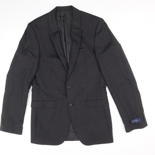 Marks and Spencer Mens Black Wool Jacket Suit Jacket Size 38 Regular