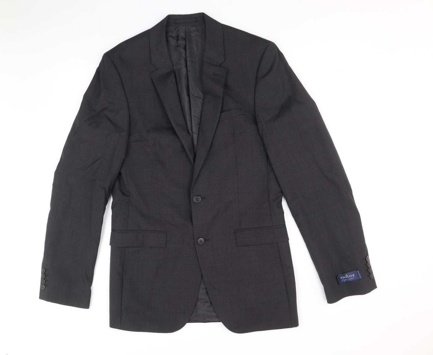 Marks and Spencer Mens Black Wool Jacket Suit Jacket Size 38 Regular