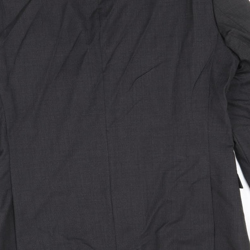 Marks and Spencer Mens Black Wool Jacket Suit Jacket Size 38 Regular