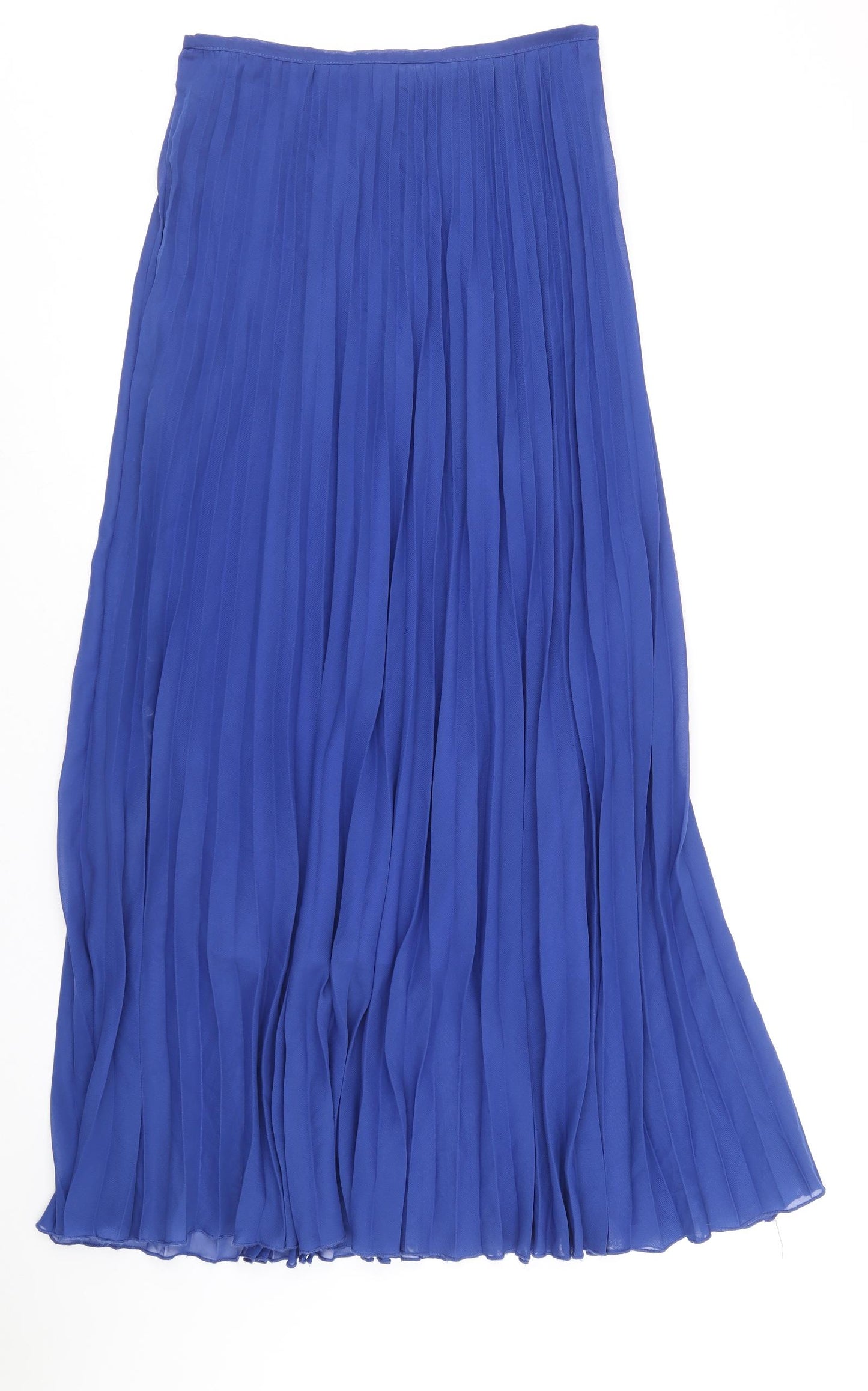 Alice & You Womens Blue Polyester Pleated Skirt Size 14 Zip
