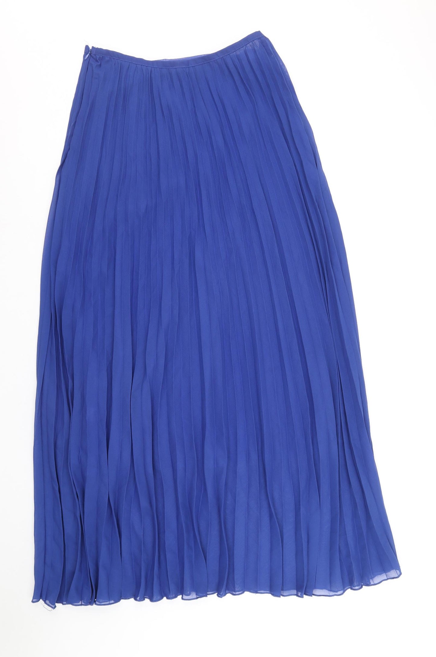 Alice & You Womens Blue Polyester Pleated Skirt Size 14 Zip
