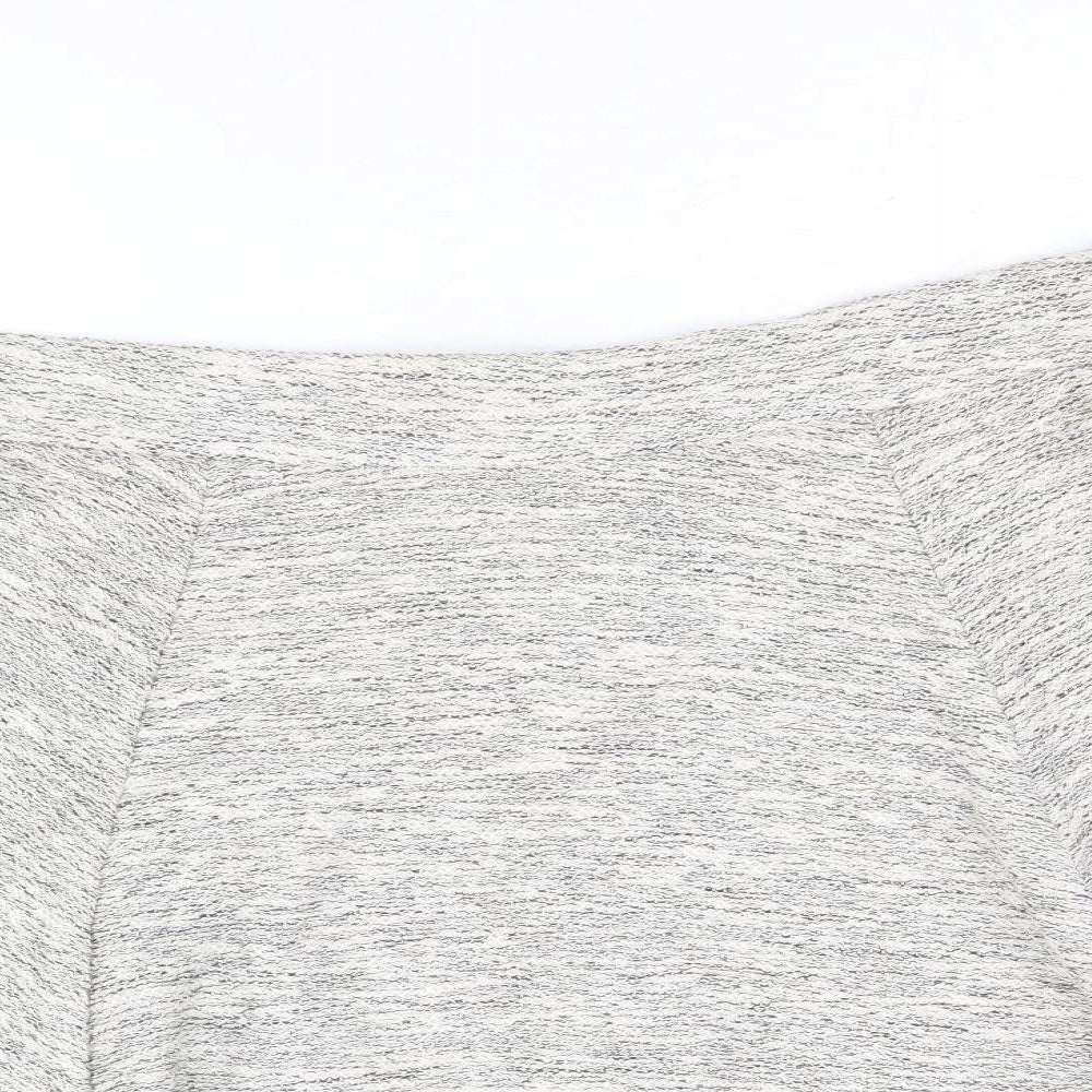 Divided by H&M Womens Grey Polyester Skater Skirt Size M Zip