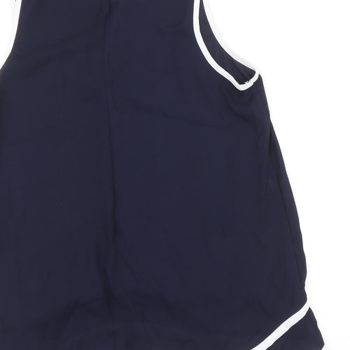 Atmosphere Womens Blue Polyester Basic Tank Size 10 Round Neck