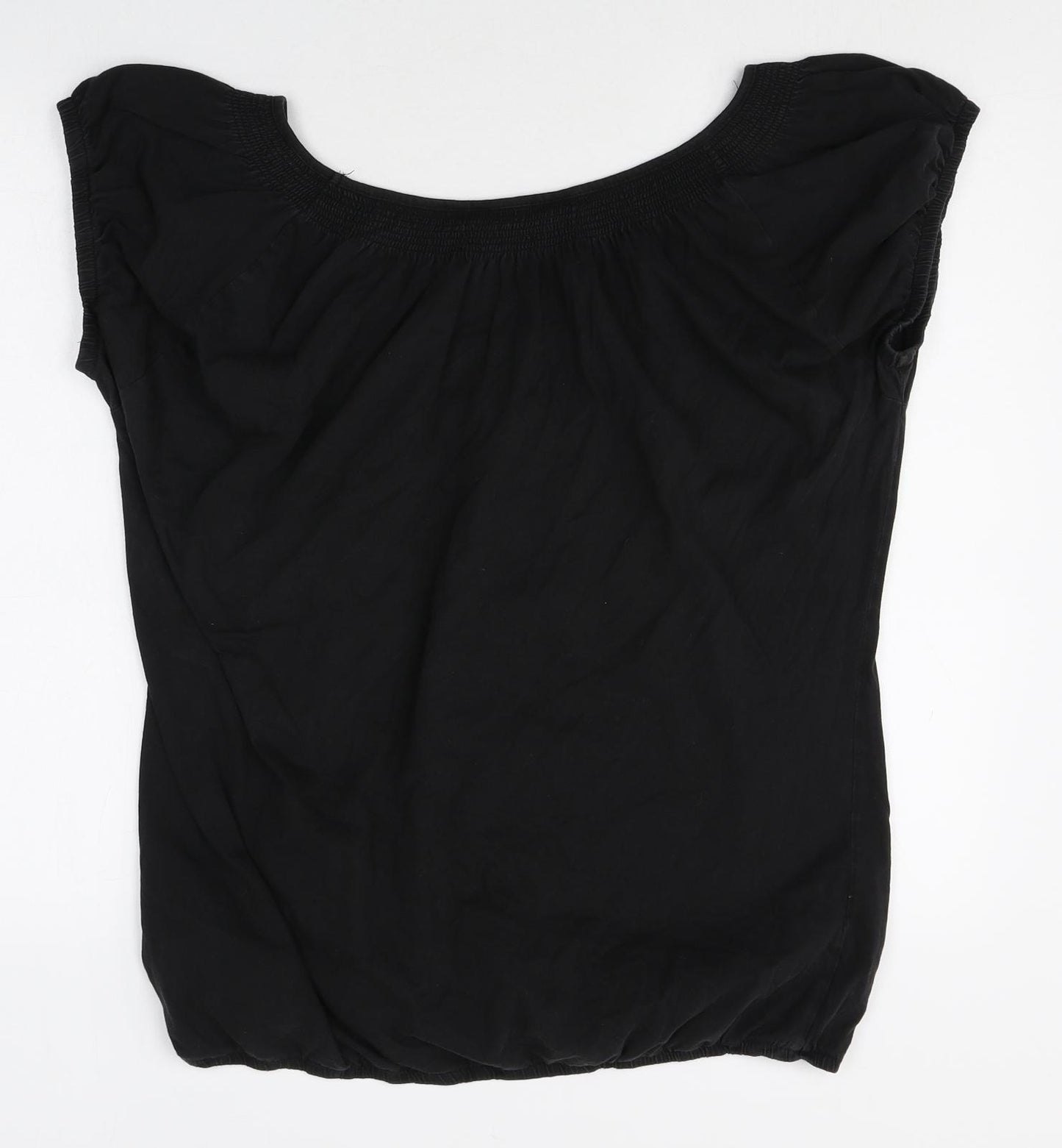 Inspire Womens Black 100% Cotton Basic T-Shirt Size 20 Round Neck