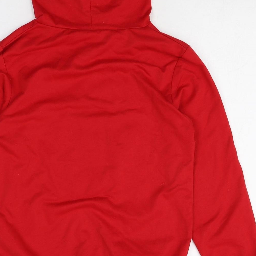 Preworn Boys Red Cotton Pullover Hoodie Size 10 Years Pullover - Snail
