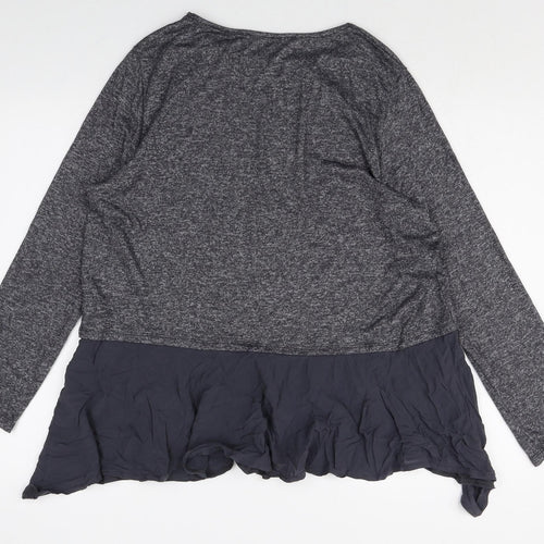 TU Womens Green Viscose A-Line Size 16 Round Neck Pullover