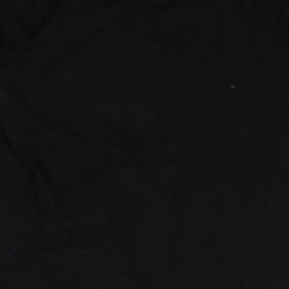 NEXT Womens Black 100% Cotton Basic T-Shirt Size 10 Round Neck - Je Ne Sais Pas