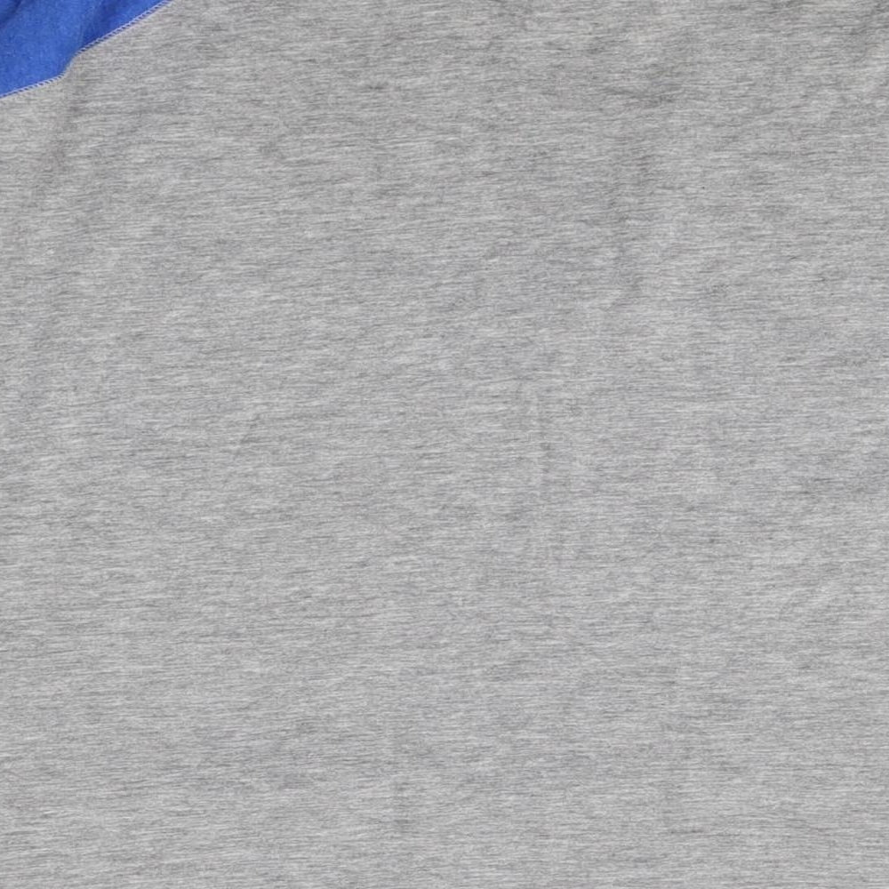 New Look Womens Grey Cotton Basic T-Shirt Size 18 Round Neck - Americana